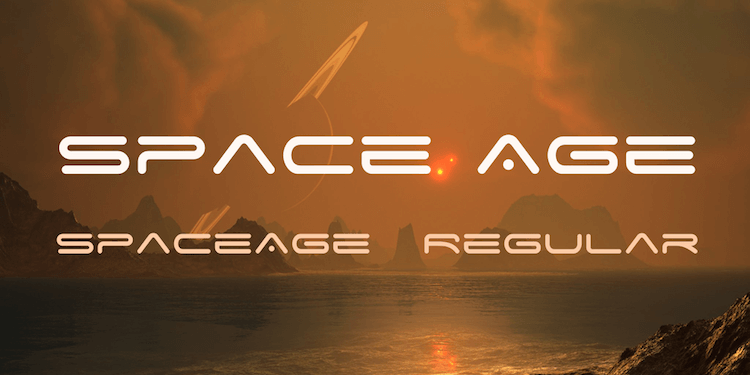 font Space Age