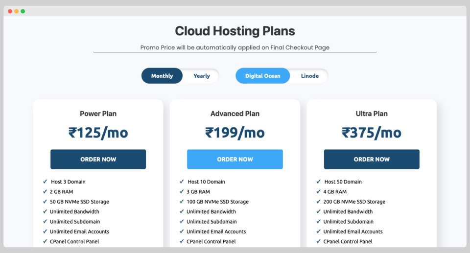 Ambition host cloud hosting plans