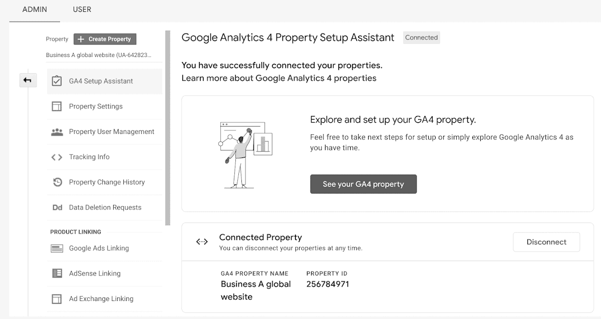 Google-Analytics4-属性设置