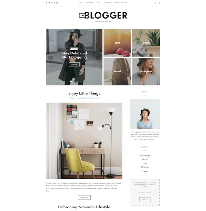 Tema Blogger