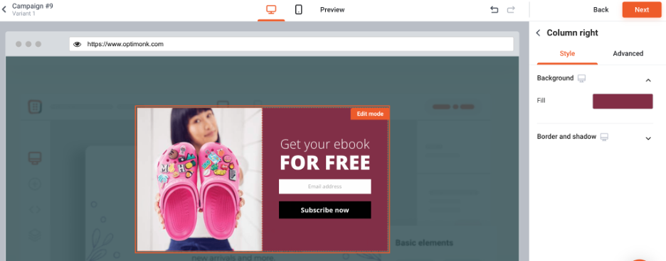 copy crocs popup 03 - How to Copy the Popups of Top Ecommerce Brands Using OptiMonk