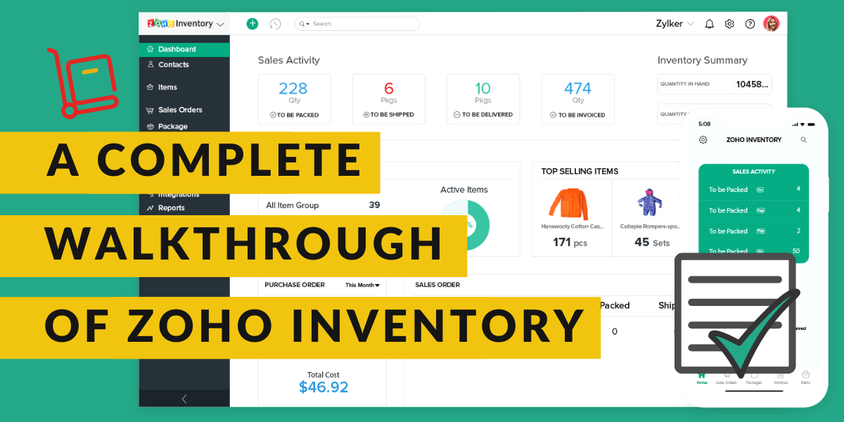 Panoramica dell'inventario di Zoho - Encaptechno