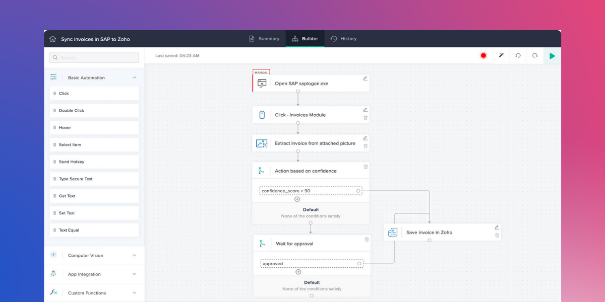 Creatore di processi robotici