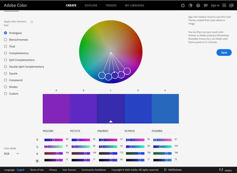 adobe color cc