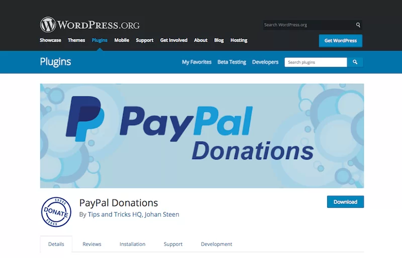 Doações do PayPal