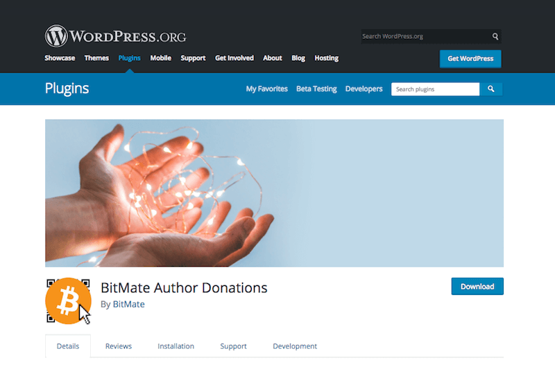 Donaciones de autor de BitMate