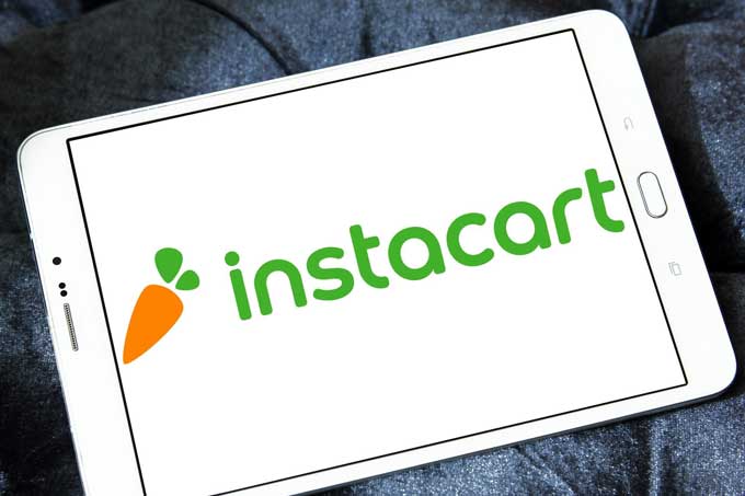 przykład dostawy zakupów spożywczych tego samego dnia instacart