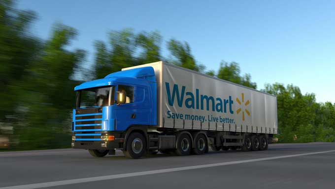 Przykładowa dostawa detaliczna tego samego dnia w Walmart