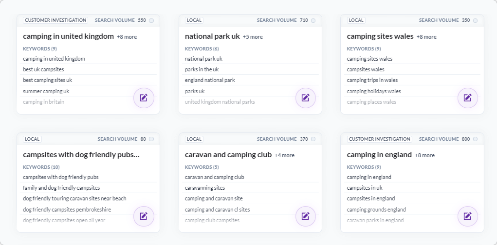 Surfer SEO AI driven content cluster planning tool