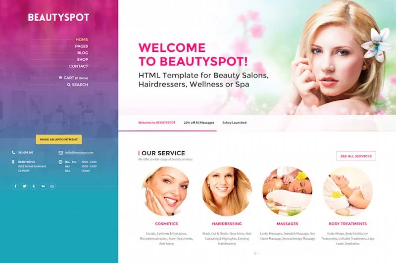 BeautySpot WordPress 主題