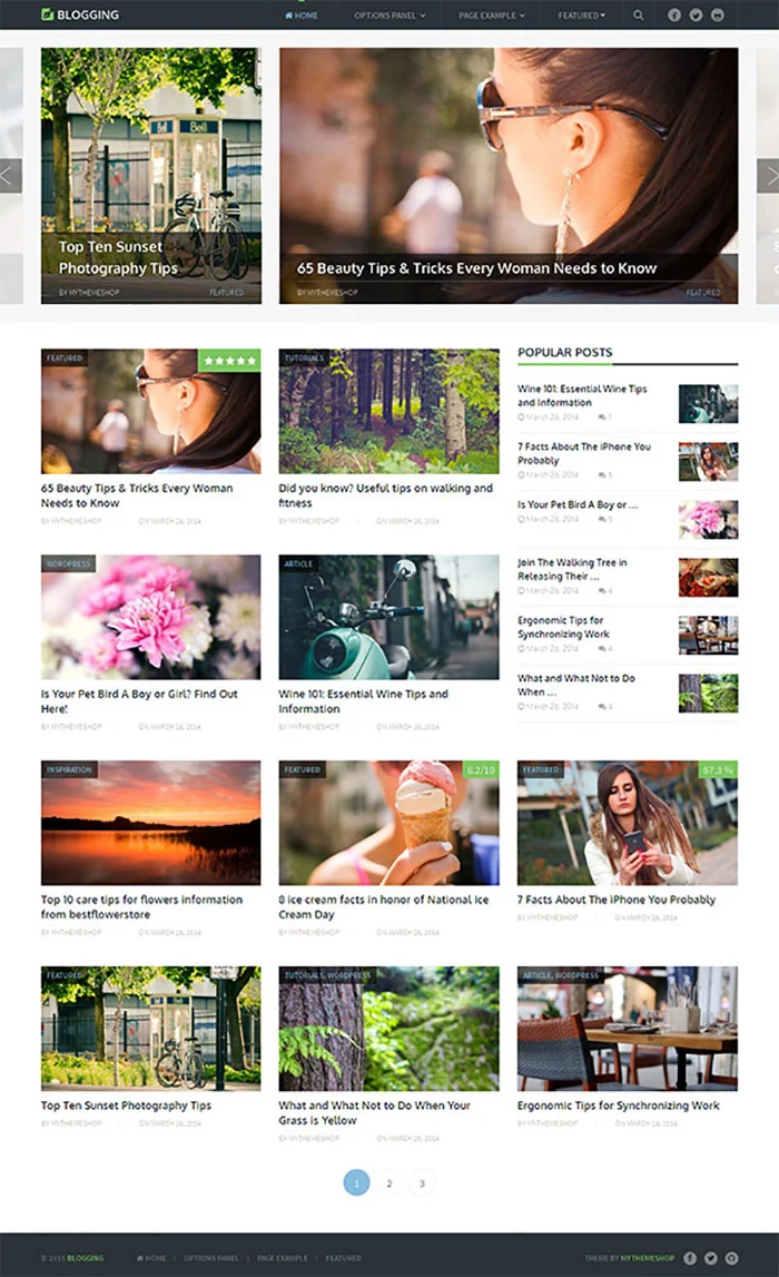 Tema blogging MyThemeShop