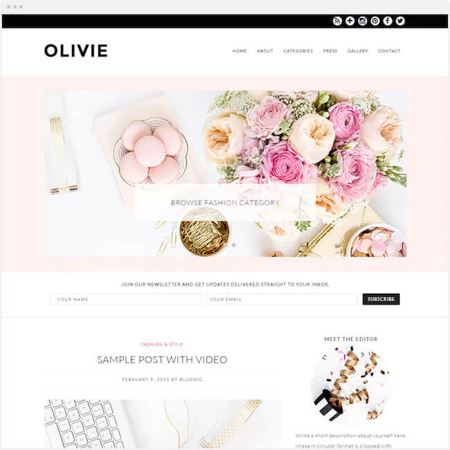 olivie-wp-tema