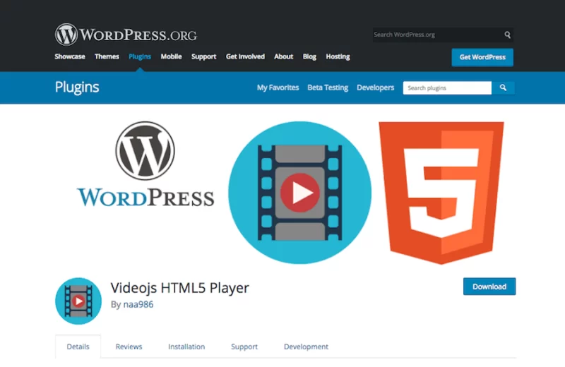 Lecteur vidéojs HTML5