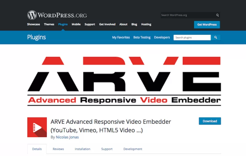 Incorporador de vídeo responsivo avançado ARVE