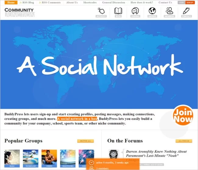CommunityJunction-BuddyPress-Theme
