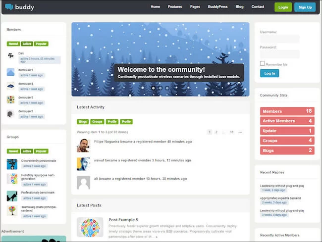 Buddy-BuddyPress-theme