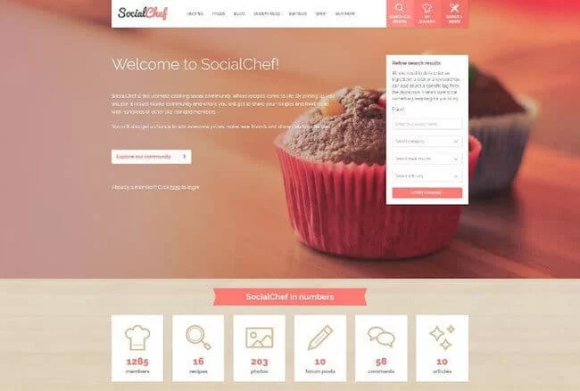 Socialchef-buddypress-theme