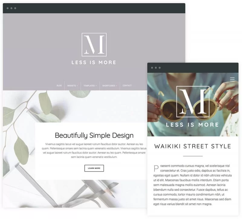 Minimalny motyw WordPress