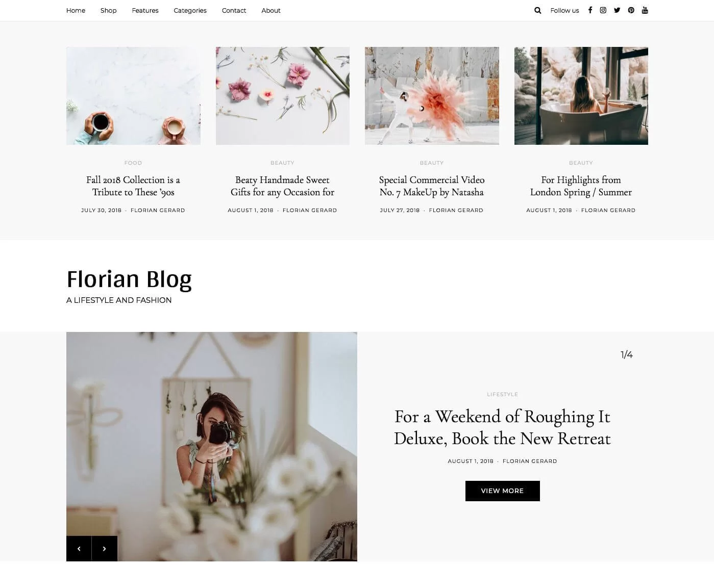 ธีม WordPress Florian