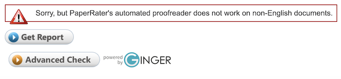 PaperRater Proofreader